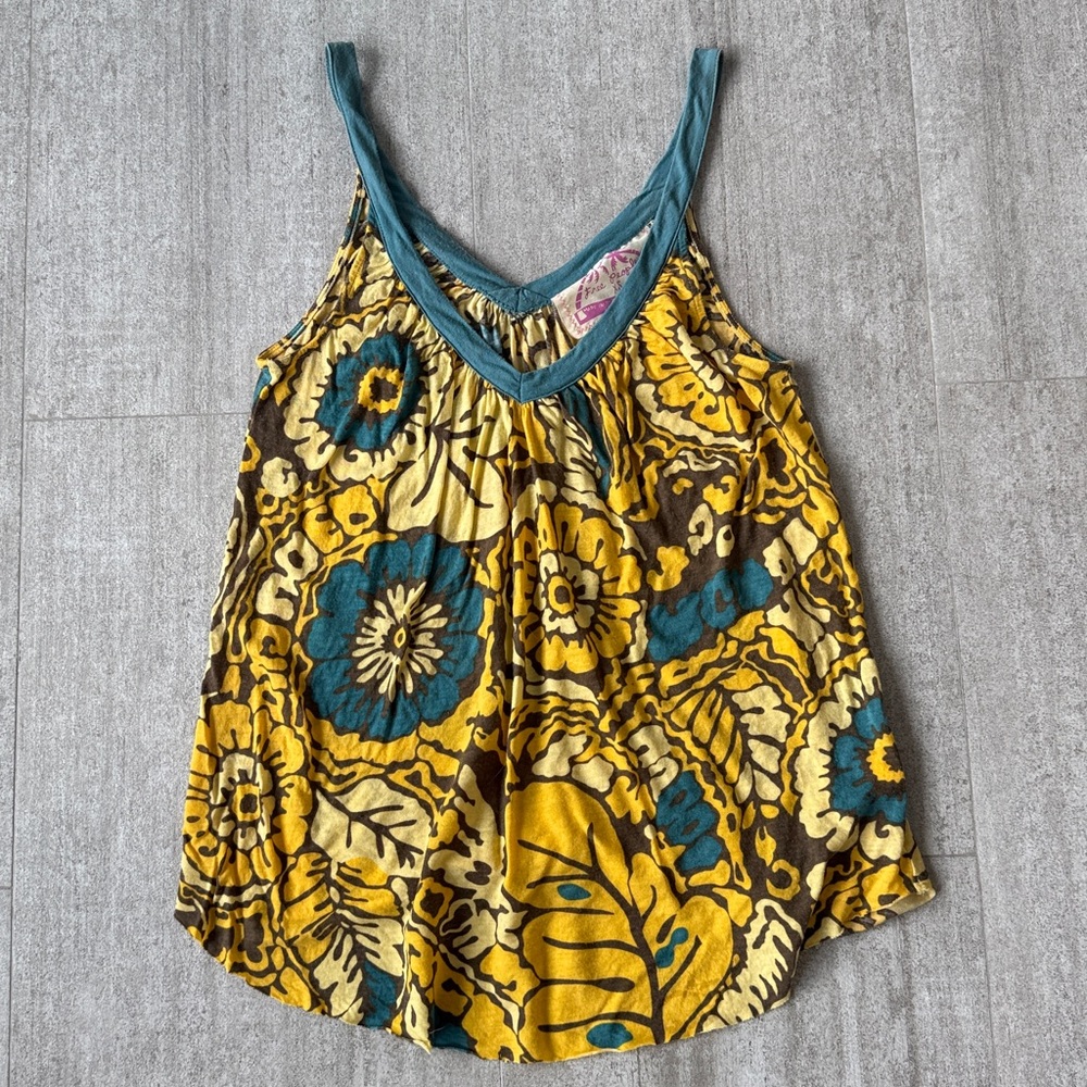 Free people yellow top size XS